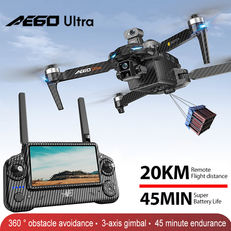 Drone Gimbal 3 Axis - โดรน AE60 GPS ระดับมืออาชีพ กล้อง 8K