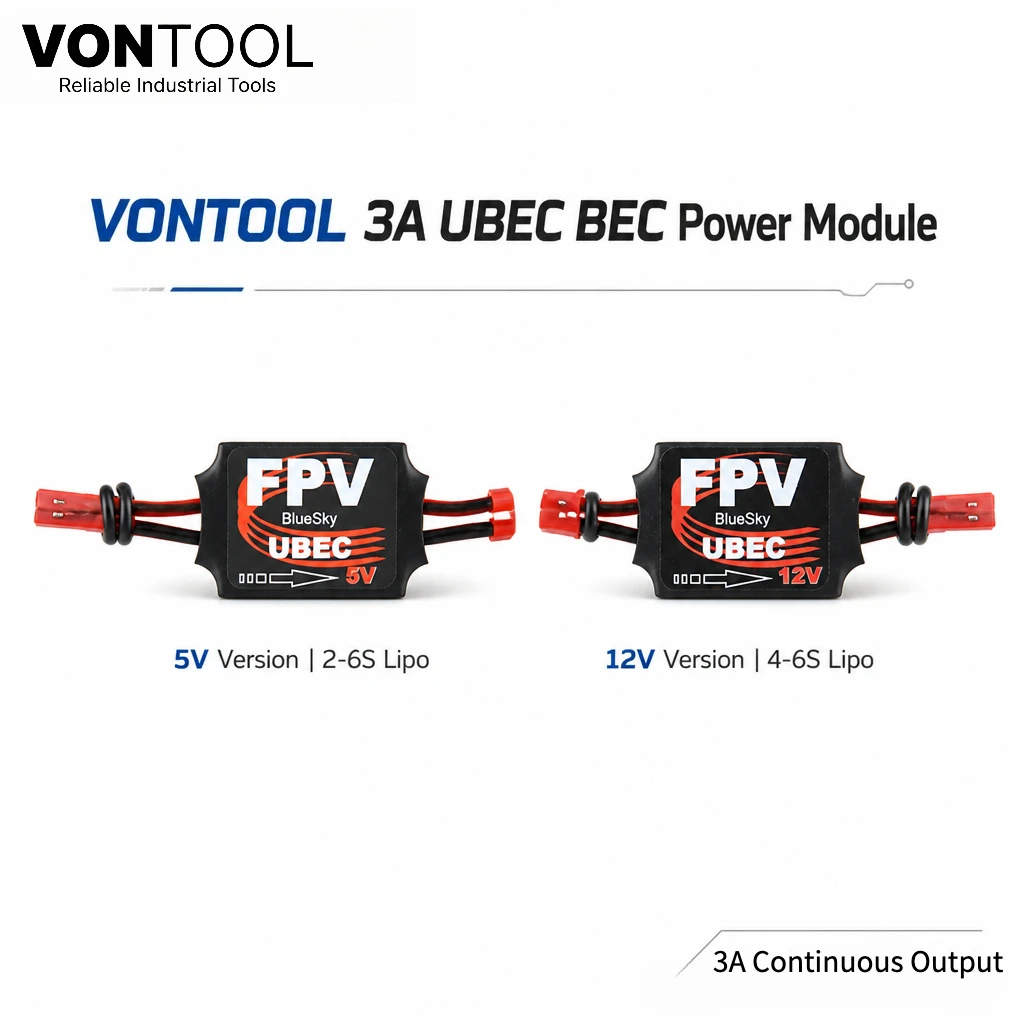 Drone Gimbal For Gopro - VONTOOL 3A UBEC BEC โมดูลแปลงแรงดันไฟฟ้าแบบสเต็ปดาวน์ 5V