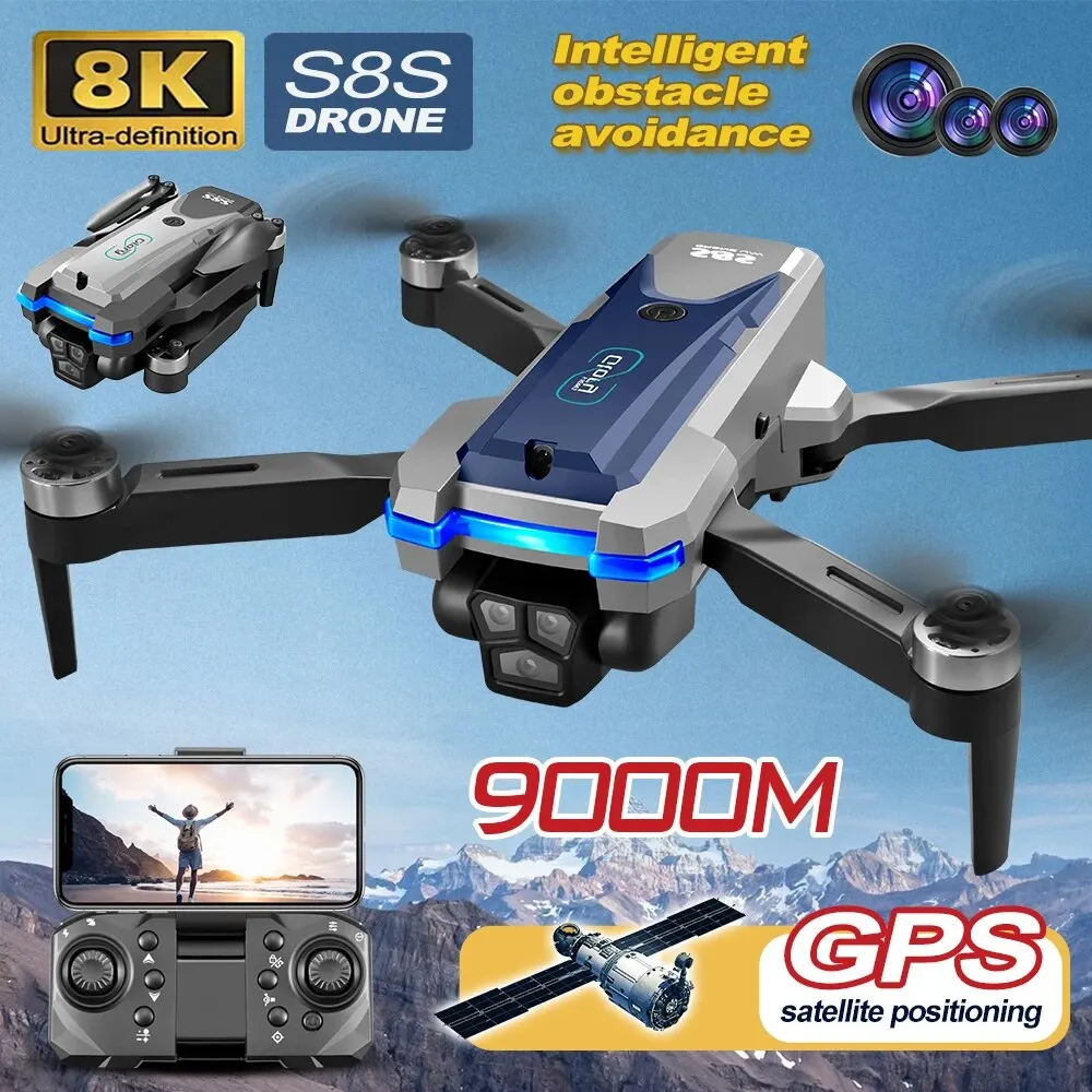 Drone Gimbal Brushless - โดรน GPS S8S 5G Wi-Fi 8K