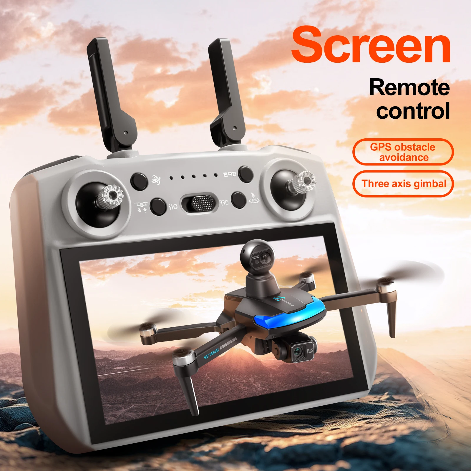 S185 Professional Drone 2.7K H - Drone Gimbal 3 Axis บทวิจารณ์และราคา