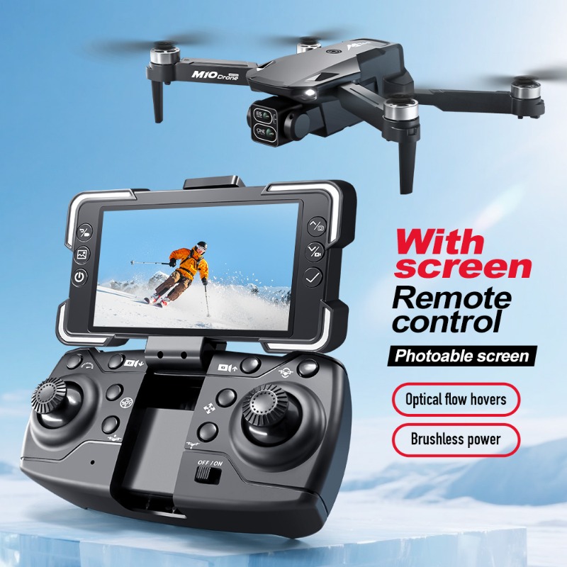 โดรนกล้อง M10 พร้อมรีโมทคอนโทร - Drone Gimbal Brushless บทวิจารณ์และราคา