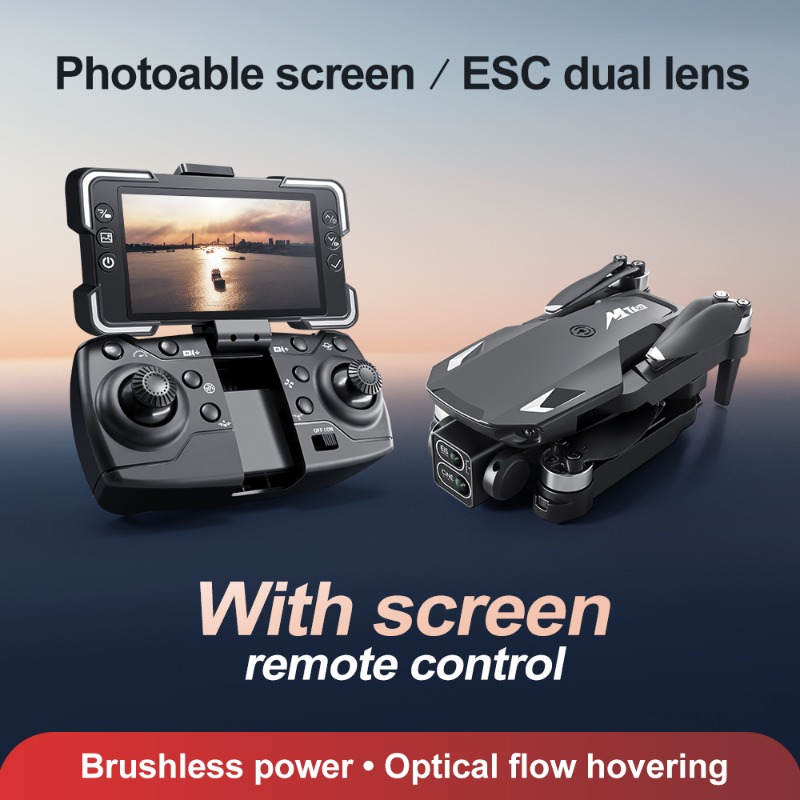 โดรนกล้อง M10 พร้อมรีโมทคอนโทร - Drone Gimbal Brushless บทวิจารณ์และราคา